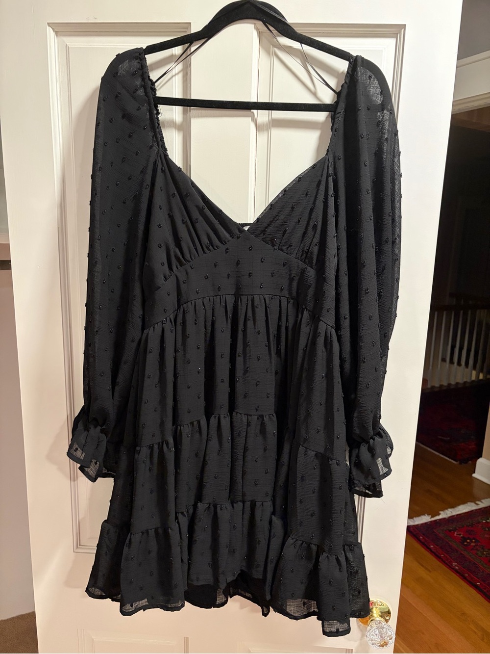 Arula by Altered State Black Tiered Mini Dress 🖤